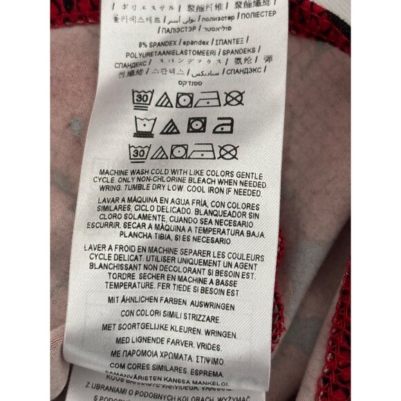 Guess Bodysuit M Red Snake-Print Deep V Sweetheart Neckline Cutout Y2K Clubwear - Picture 7 of 16